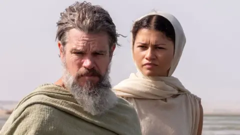 Universal Studios Matt Damon and Zendaya in The Odyssey
