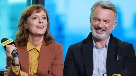Getty Images Actors Susan Sarandon and Sam Neill of 'Blackbird' attend The IMDb Studio Presented By Intuit QuickBooks at Toronto 2019 at Bisha Hotel & Residences on September 06, 2019 in Toronto, Canada.
