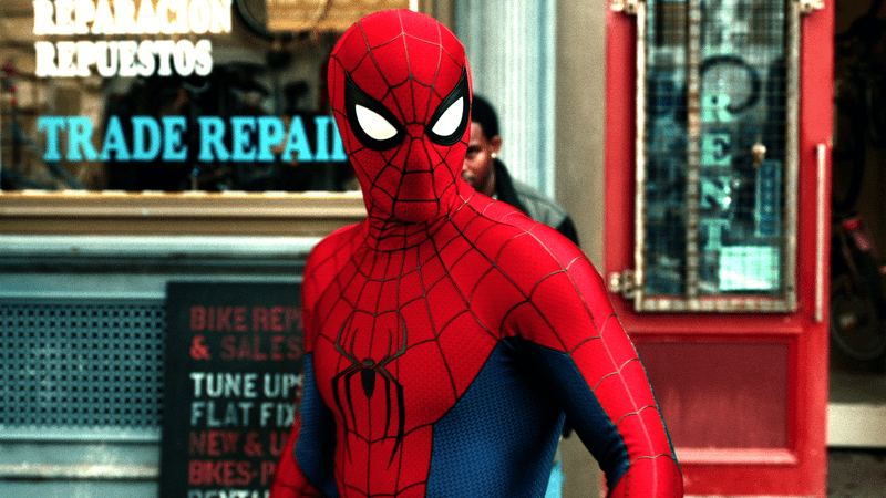 Tom Holland's Spider-Man in Spider-Man Brand New Day.